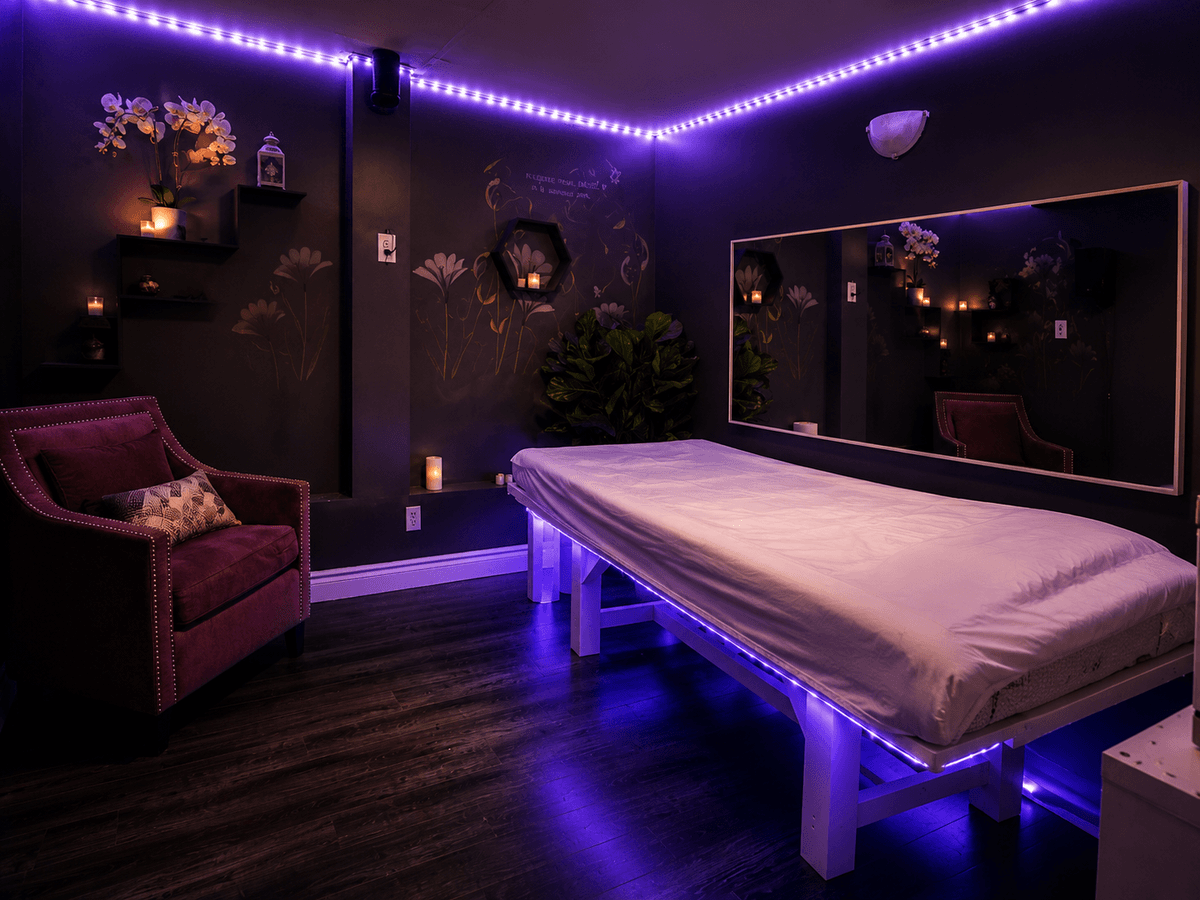 Spa treatment room